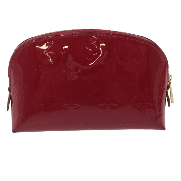 LOUIS VUITTON Vernis Pochette Cosmetic Pouch Rose Indian M90009 LV Auth rz269 - Picture 2 of 16